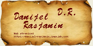 Danijel Rasjanin vizit kartica